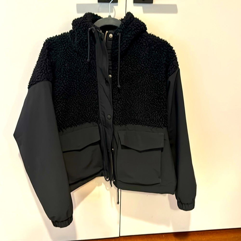 Abercrombie hooded fleece jacket